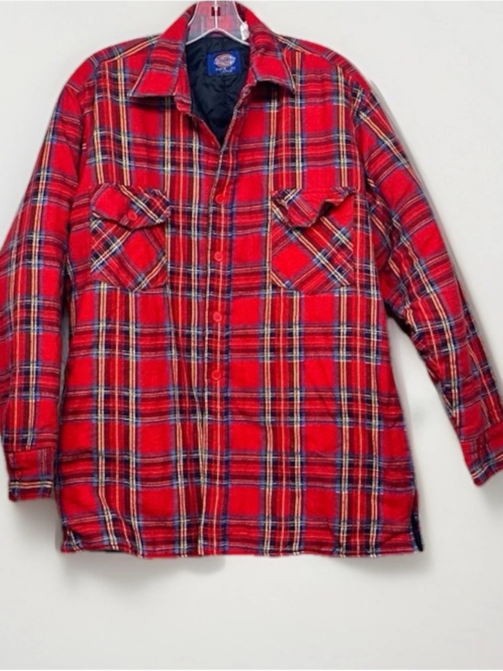 Dickies Vintage flannel plaid Shirt Jacket XL